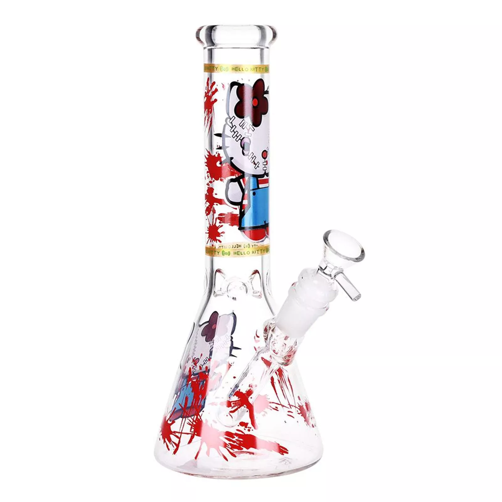 Cute Cats Play 10" Beaker Glass Water Pipe