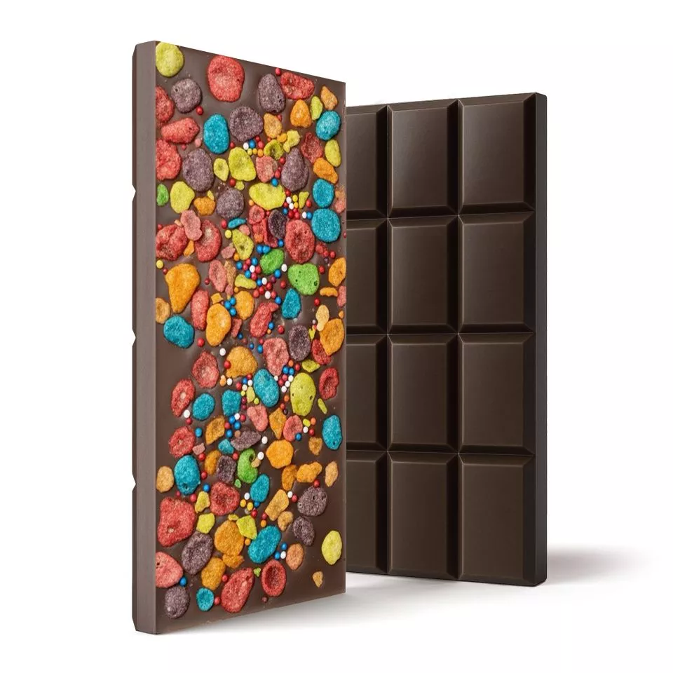 D8 & D9 THC Dark Chocolate w/ Cereal & Sprinkles Bar - 600mg - Chill Plus