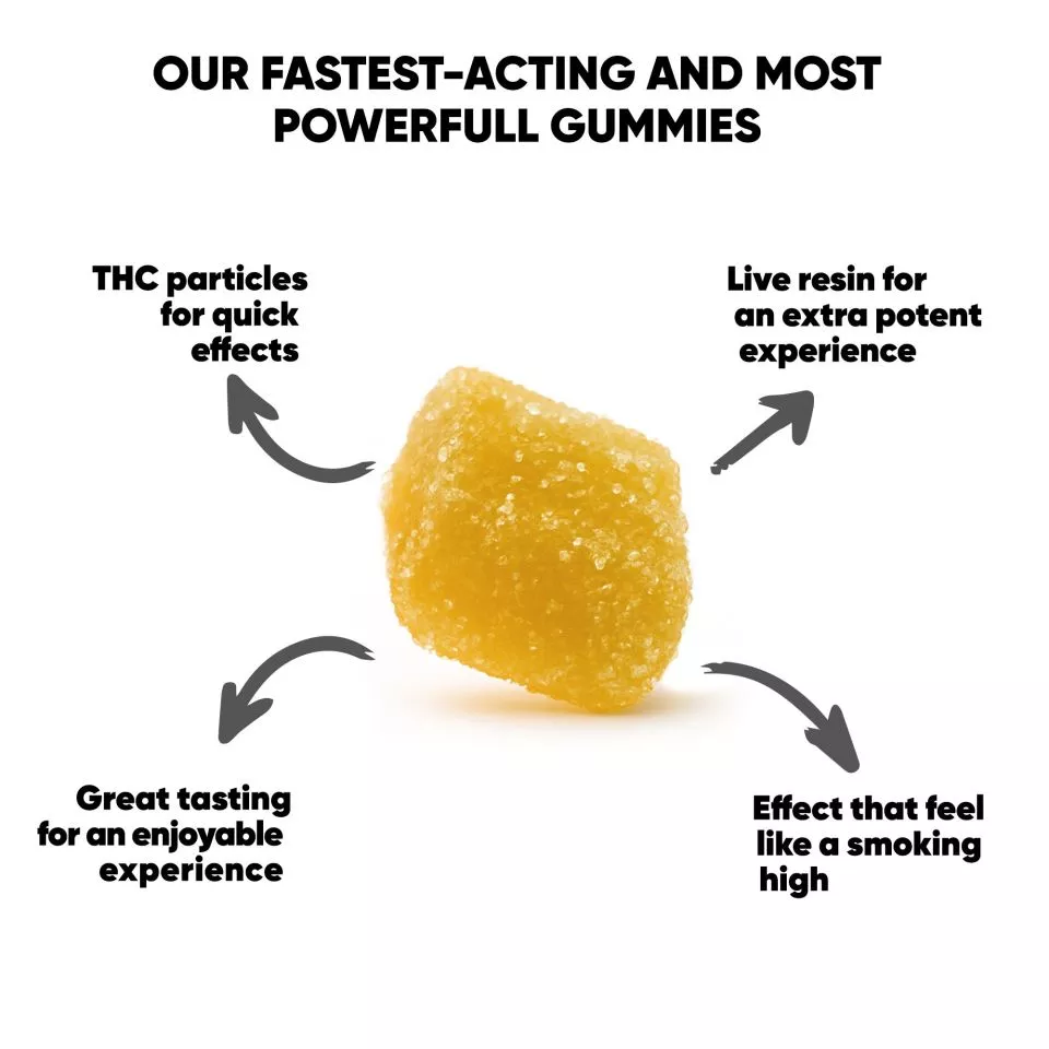 D8, D9, THCP, Live Resin Gummy Pouch - 500mg - Beast