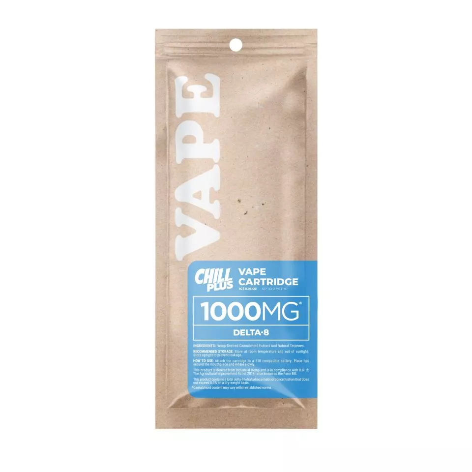 D8 Vape Cart - 1000mg - Pineapple Express - Hybrid - 1ml - Chill Plus
