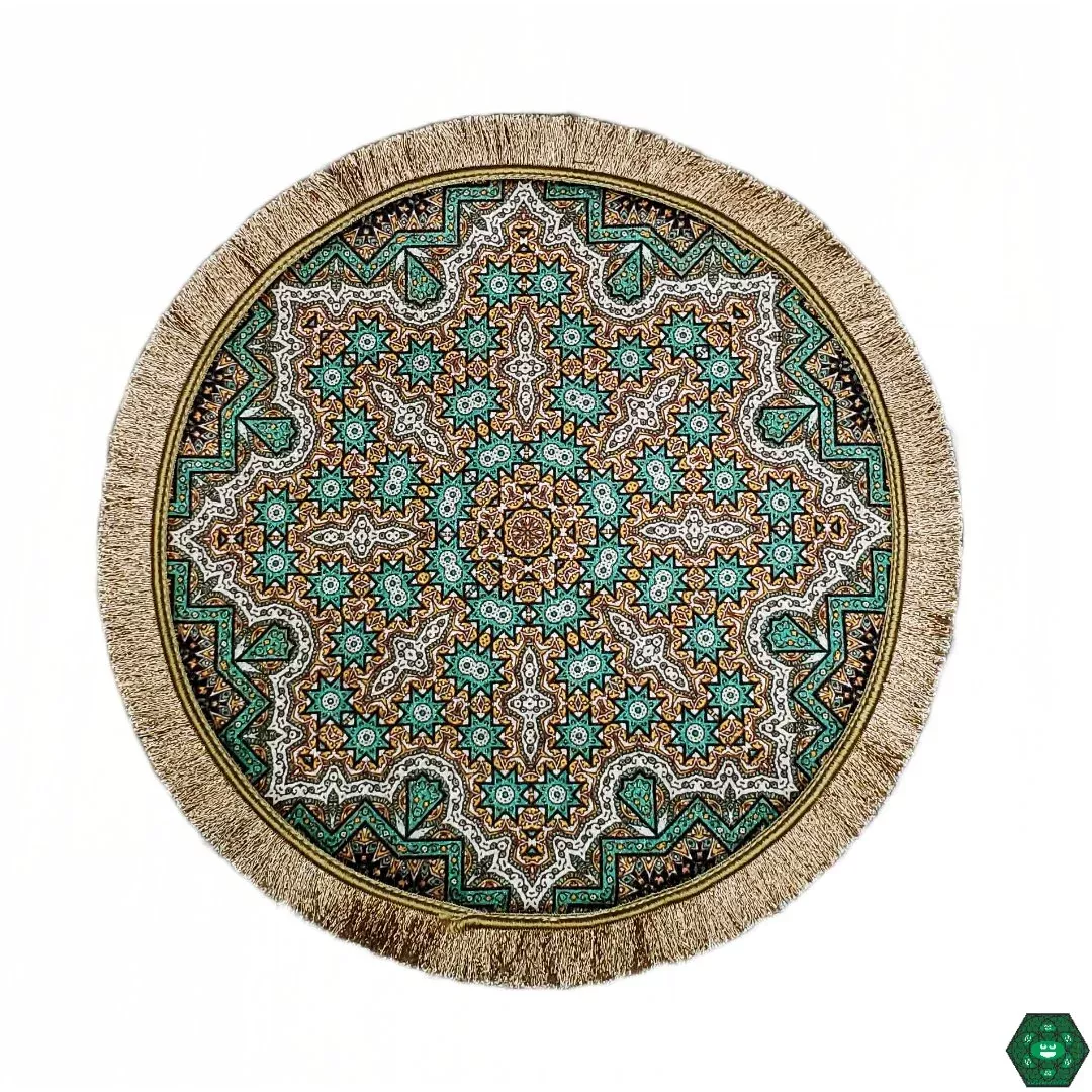 Dabhali Circular Turkish Rig Rug – Authentic Turkish-Style Dab Mat