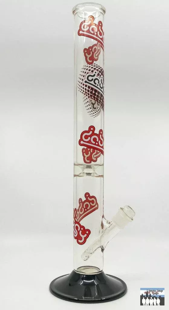Dabology 18-Inch Straight Tube Water Pipe | Black Base | Smooth Filtration