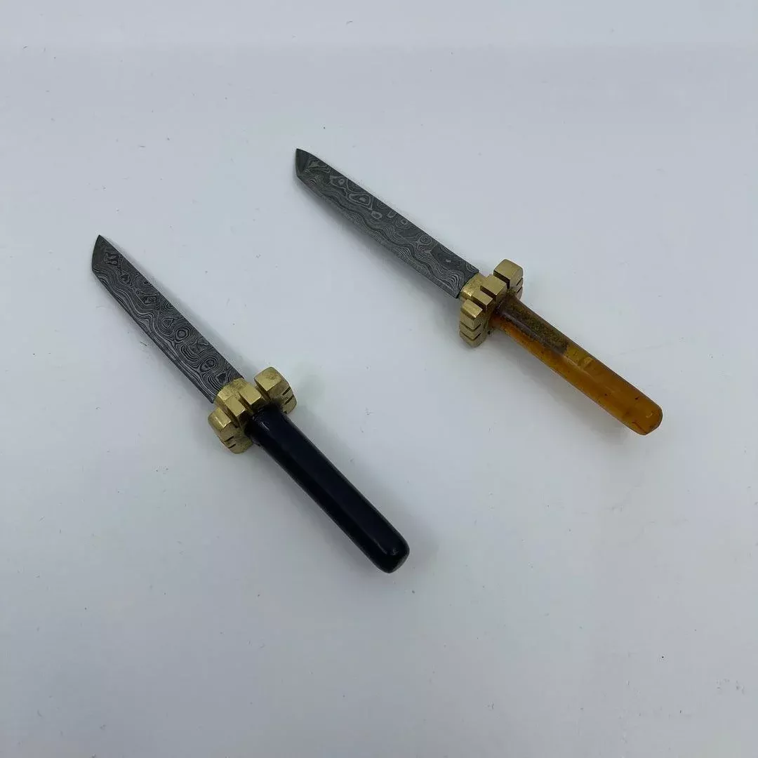 Damascus HK Dabbers | Big Guard Premium Dab Tool for Precision Dabbing