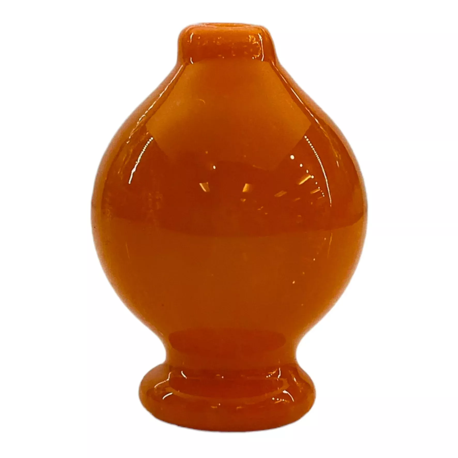 Daniels Glass Art - Orange Bubble Carb Cap