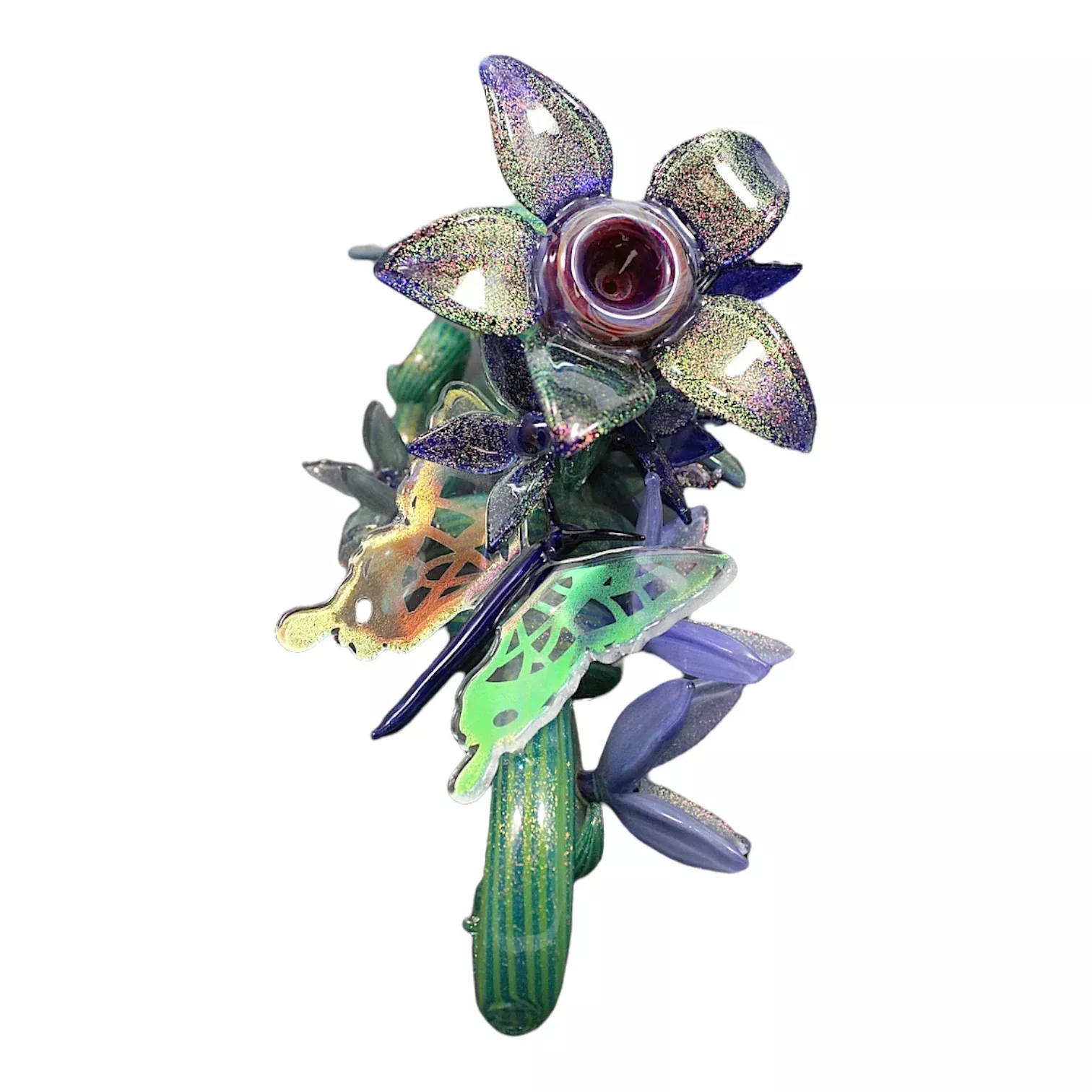 Darby Holm - The Death Flower- Cactus Dichro Butterfly Push Bubbler (2006)