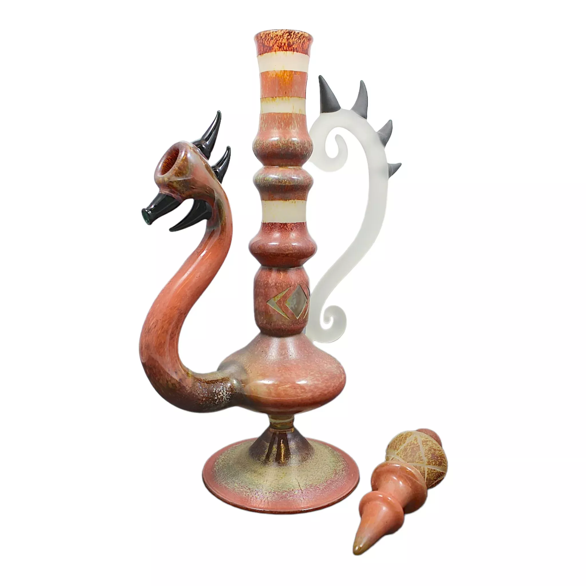 Darby Holm2007 Push Bubbler Bong Wine Decanter