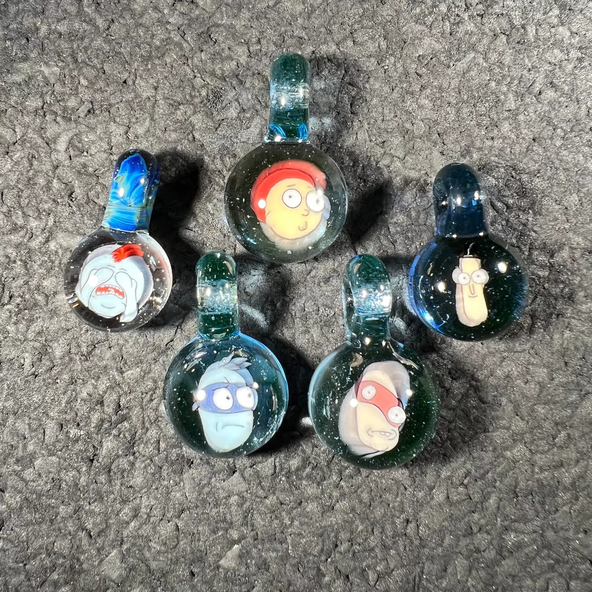 David Kaminski - UV Rick & Morty Mille Pendants