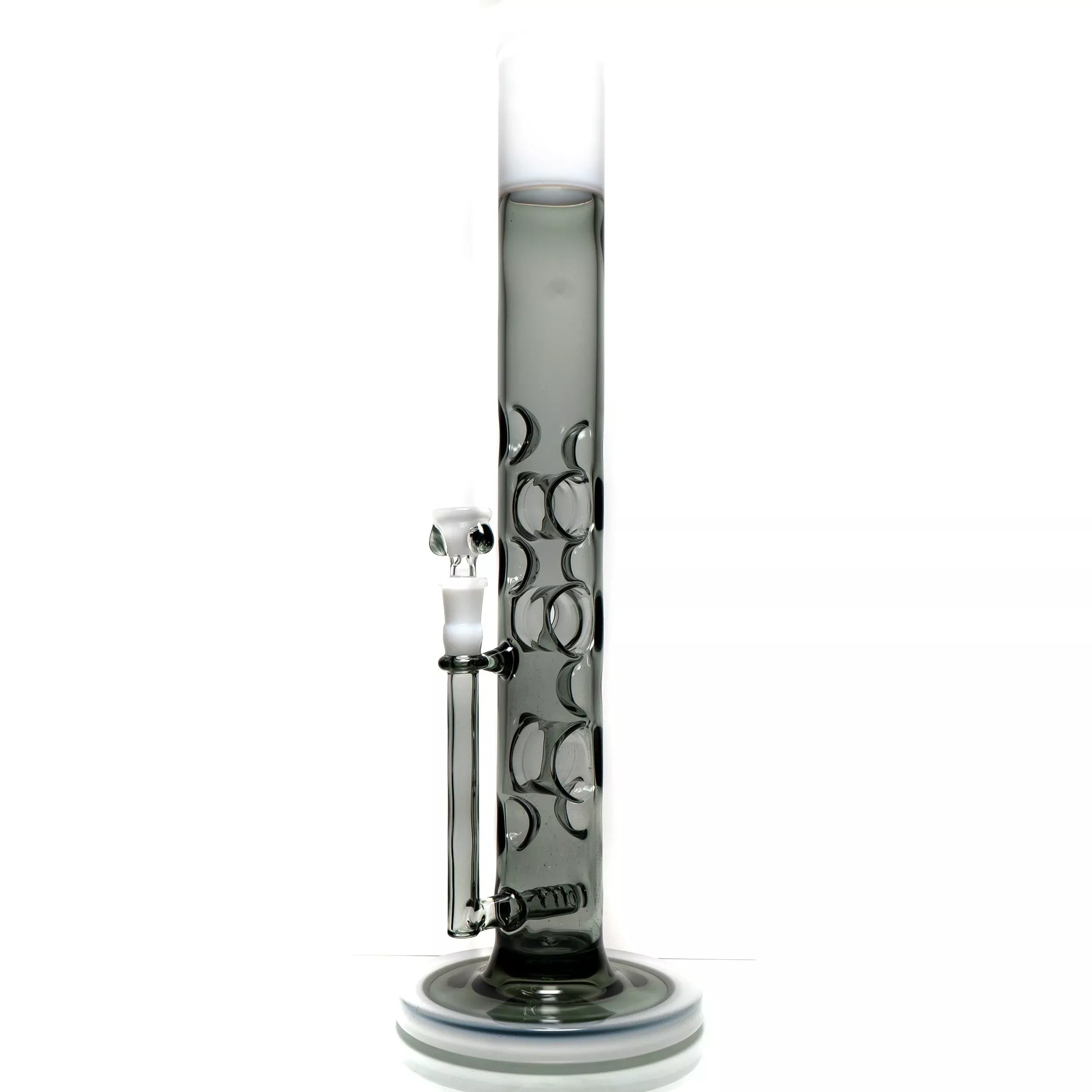 Davin Titland - Straight Tube - 3 Seal w / Dimples - Smoke & White
