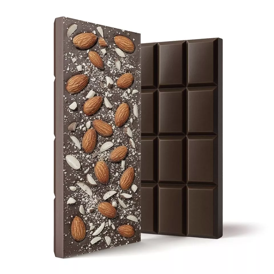 Delta 8 THC Dark Chocolate & Almond Bar - 600mg - Chill Plus
