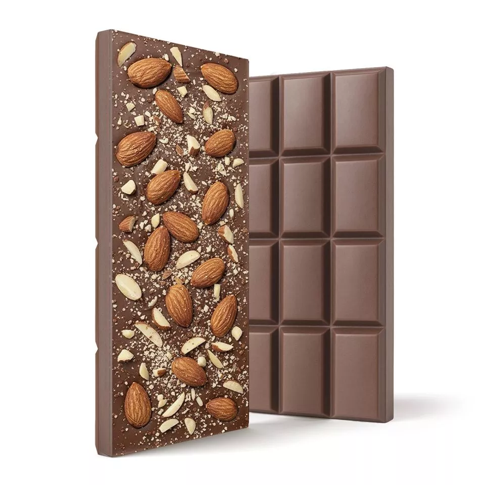Delta 8 THC Milk Chocolate & Almonds Bar - 1,200mg - Chill Plus
