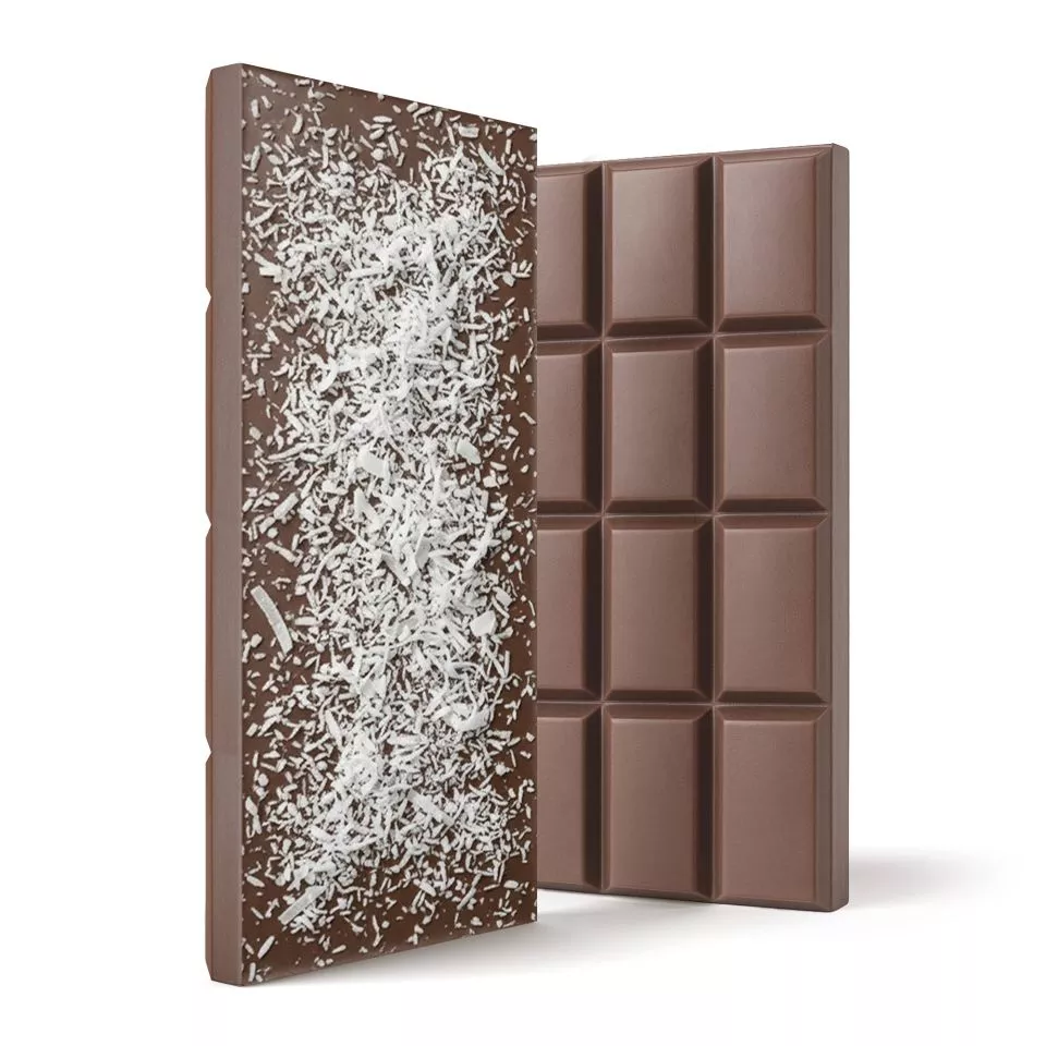 Delta 8 THC Milk Chocolate & Coconut Flakes Bar - 600mg - Chill Plus