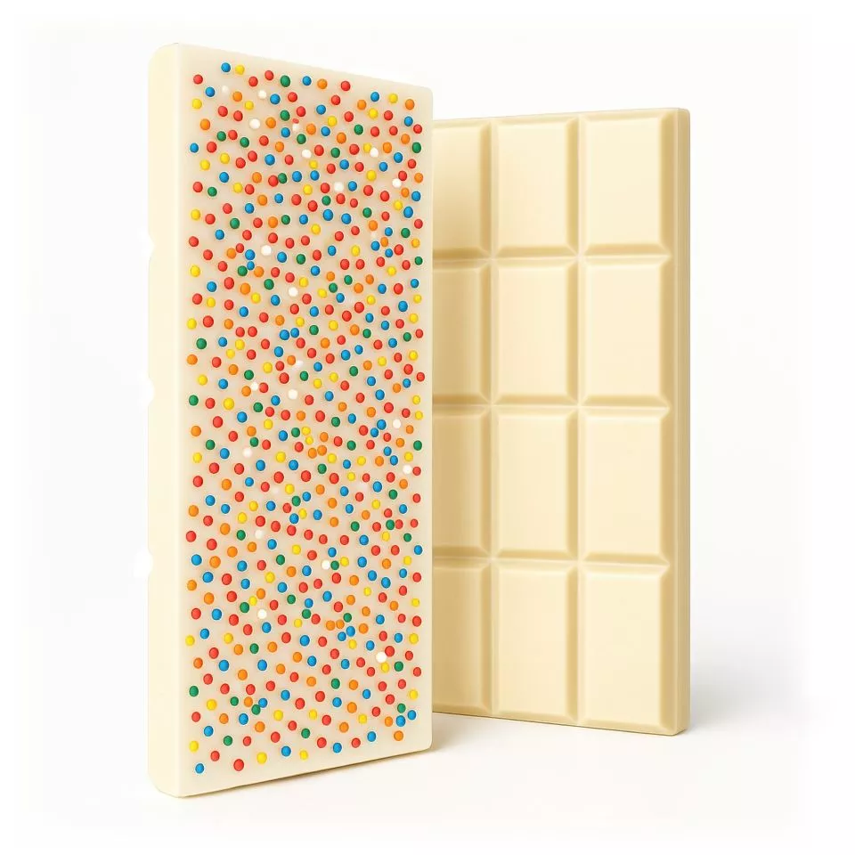 Delta 8 THC White Chocolate & Sprinkles Bar - 600mg - Chill Plus