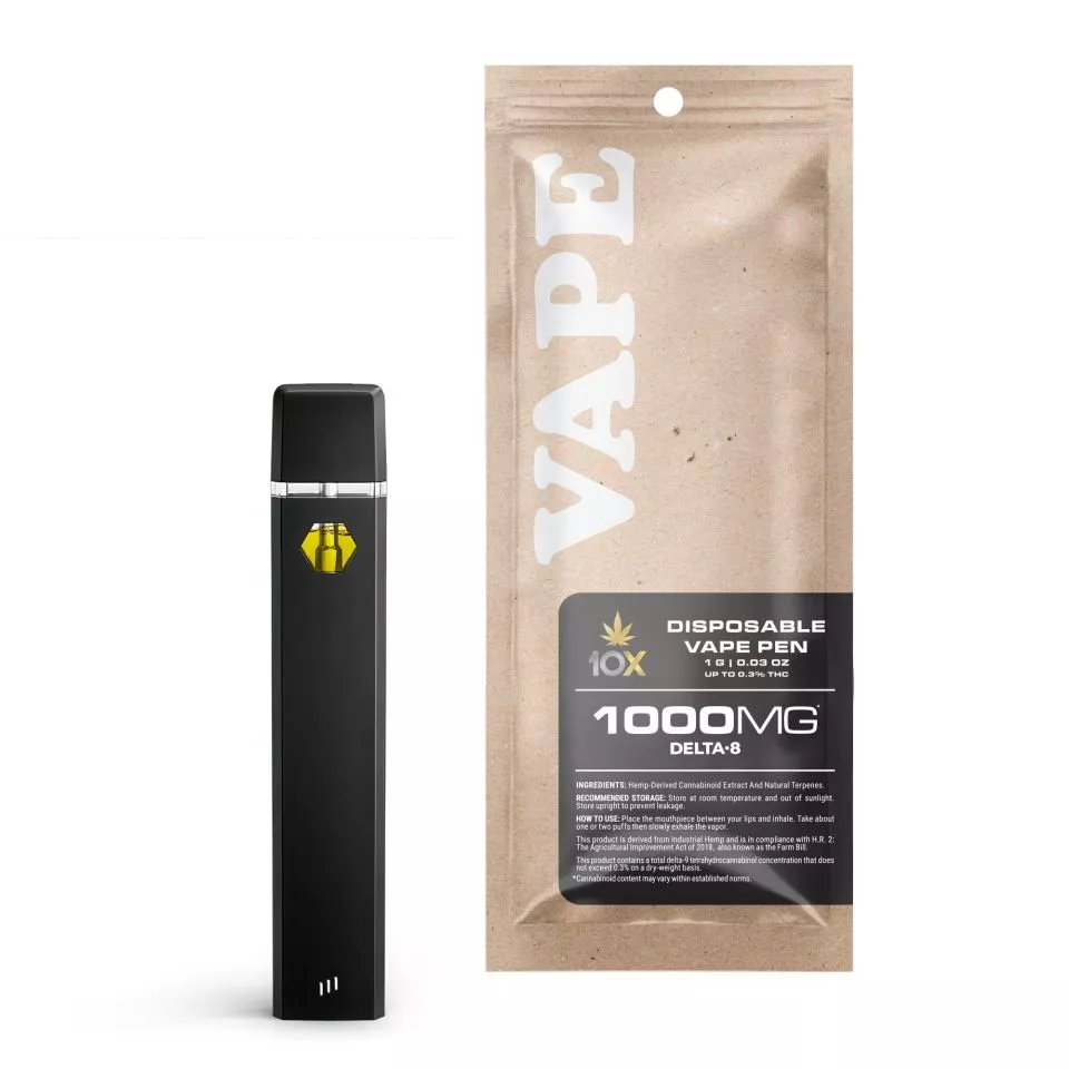 Delta 8 Vape Pen - 1000mg - Blue Dream - Hybrid - 1ml - 10X