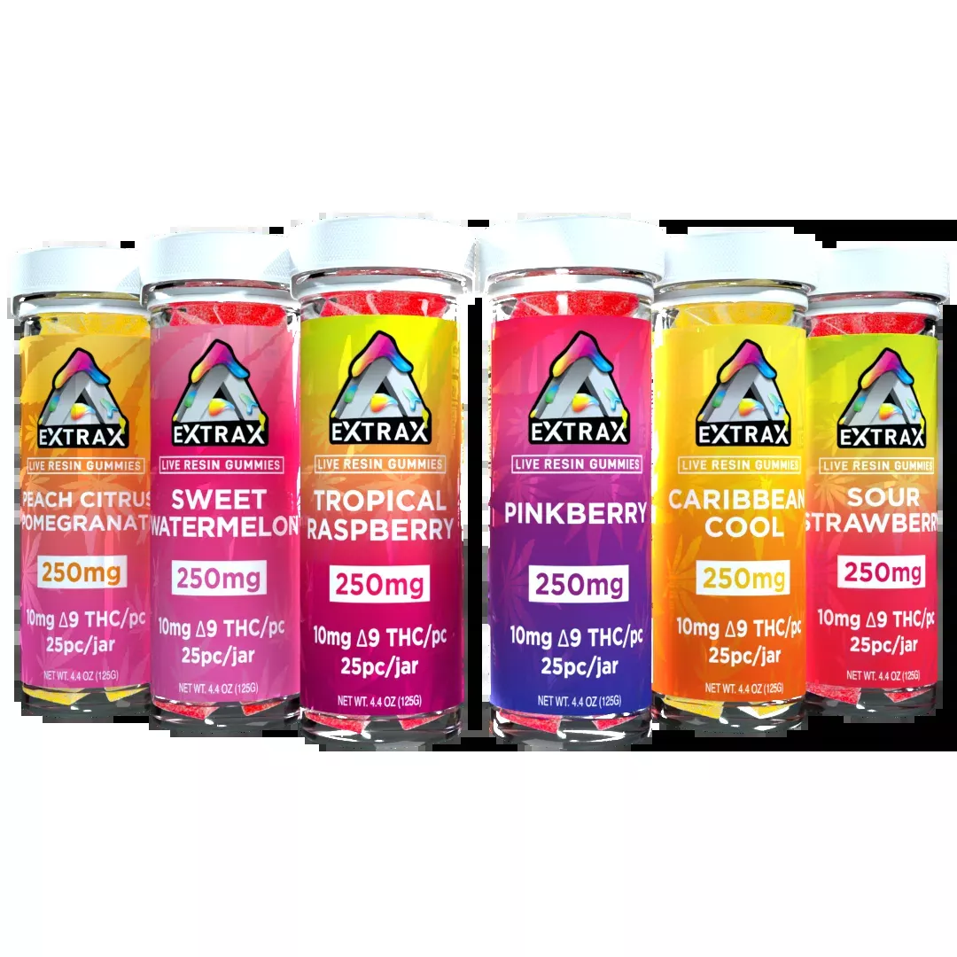 Delta-9 THC 250mg Gummies | Live Resin Series