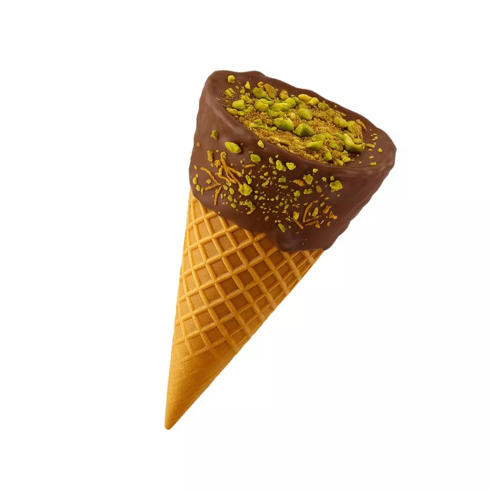 Delta 9 Waffle Cones - 20mg - Pistachio & Kadaifi + Milk Chocolate - Chill Plus