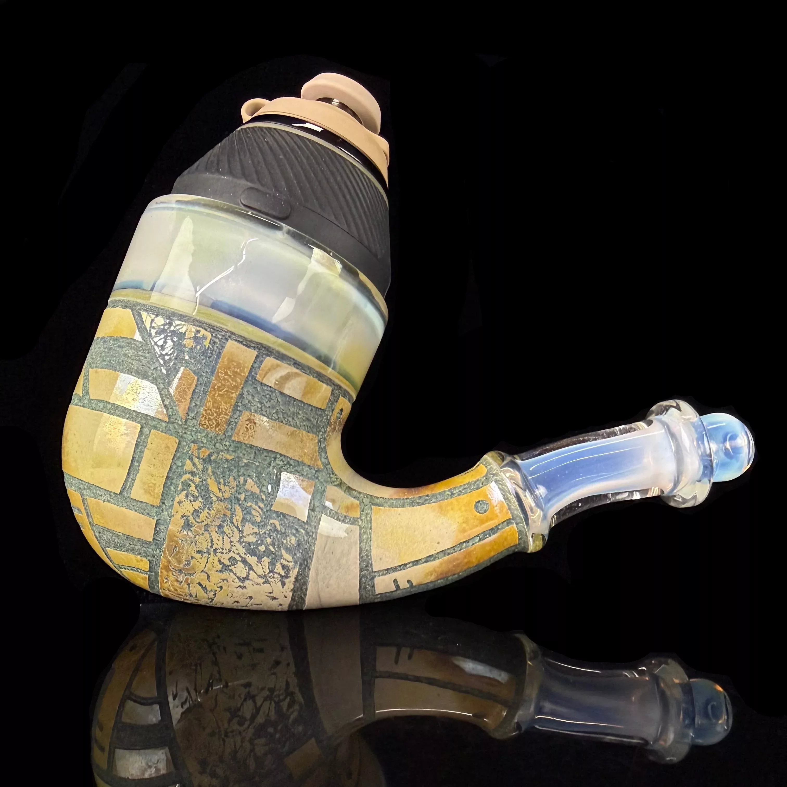 "Dense Ghost & Blue Caramel" Hand Carved Proxy Sherlock by Corey Clark