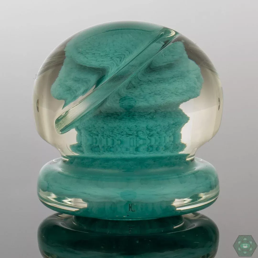Deschutes River Glass Aqua Channel Cap - Sleek Dabbing Accessory