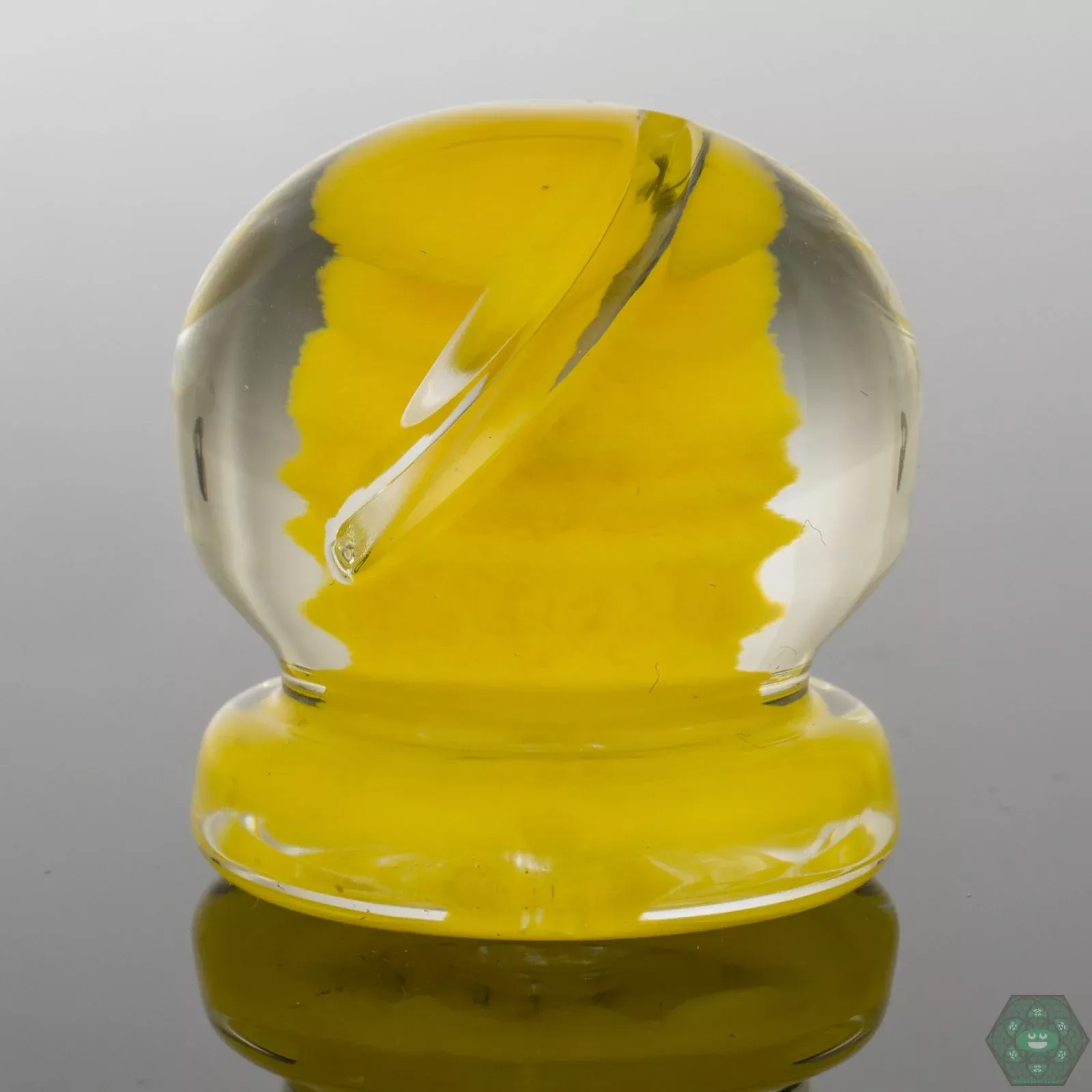 Deschutes River Glass Channel Cap in Canary Yellow – Smooth Vapor & Bold Color