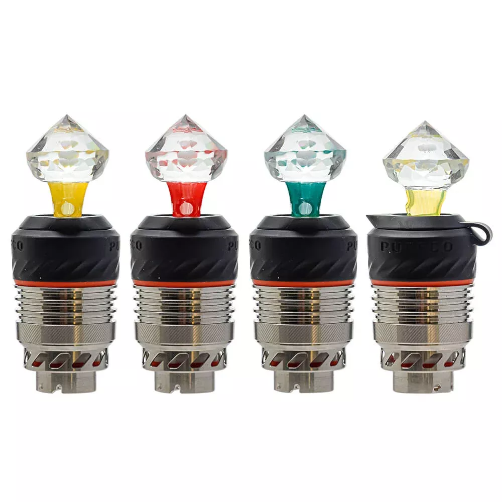Diamond Cut Carb Cap Series For Puffco Peak Pro | Calibear