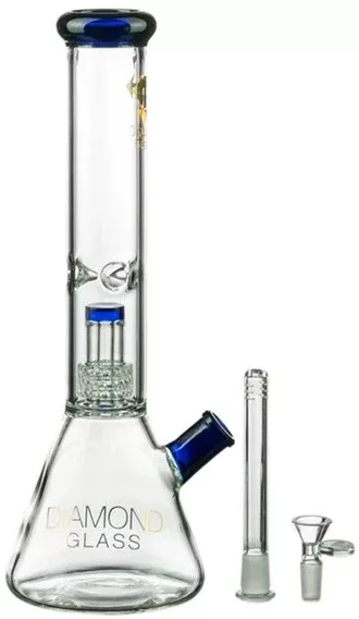 Diamond Glass 14" UFO Perc Beaker