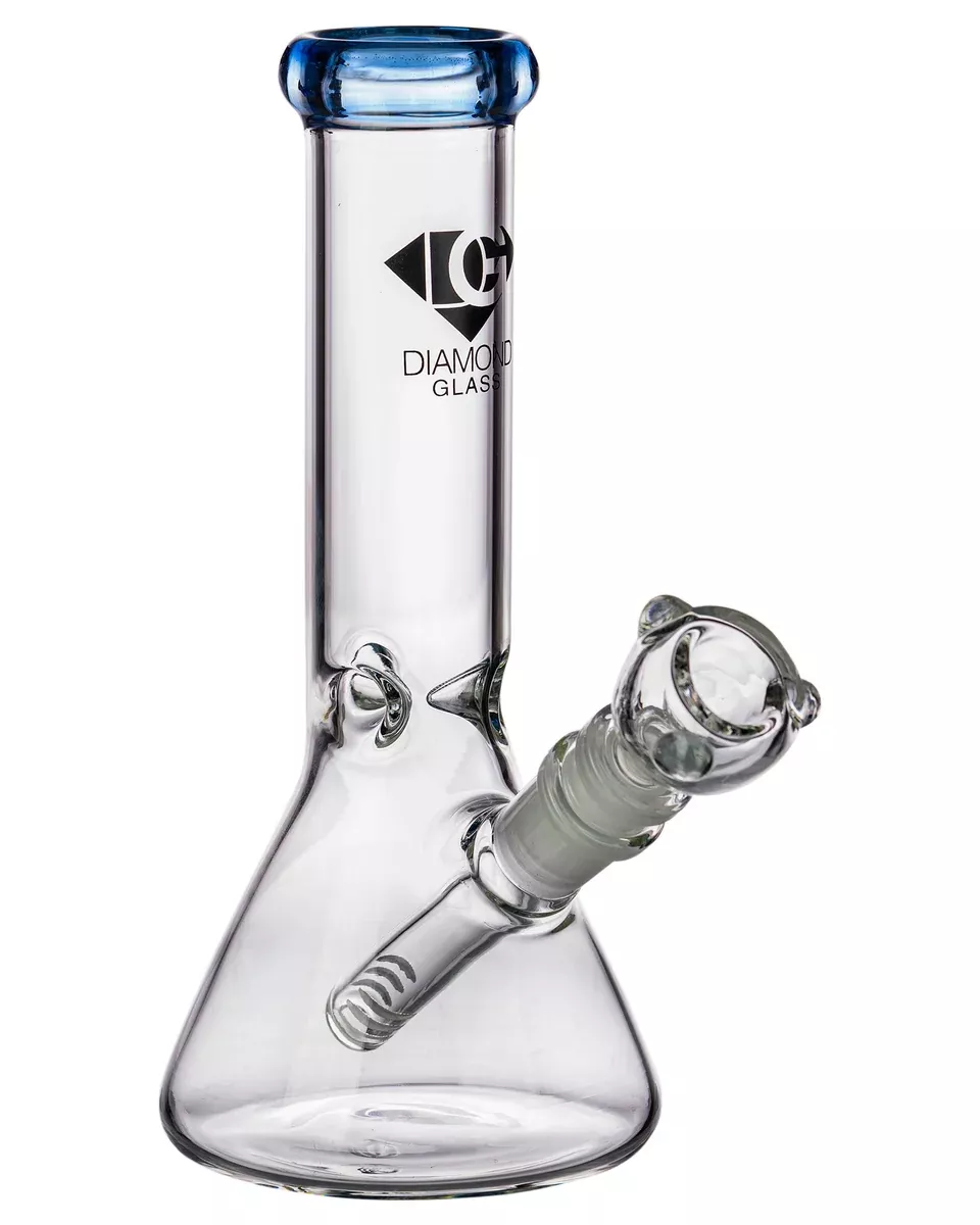 Diamond Glass 8" Basic Beaker Water Pipe