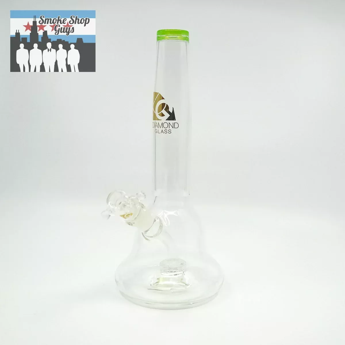Diamond Glass Inline Matrix Perc Bell Beaker – Assorted Colors