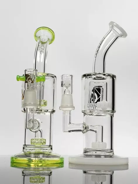Diamond glass mini dual chamber can