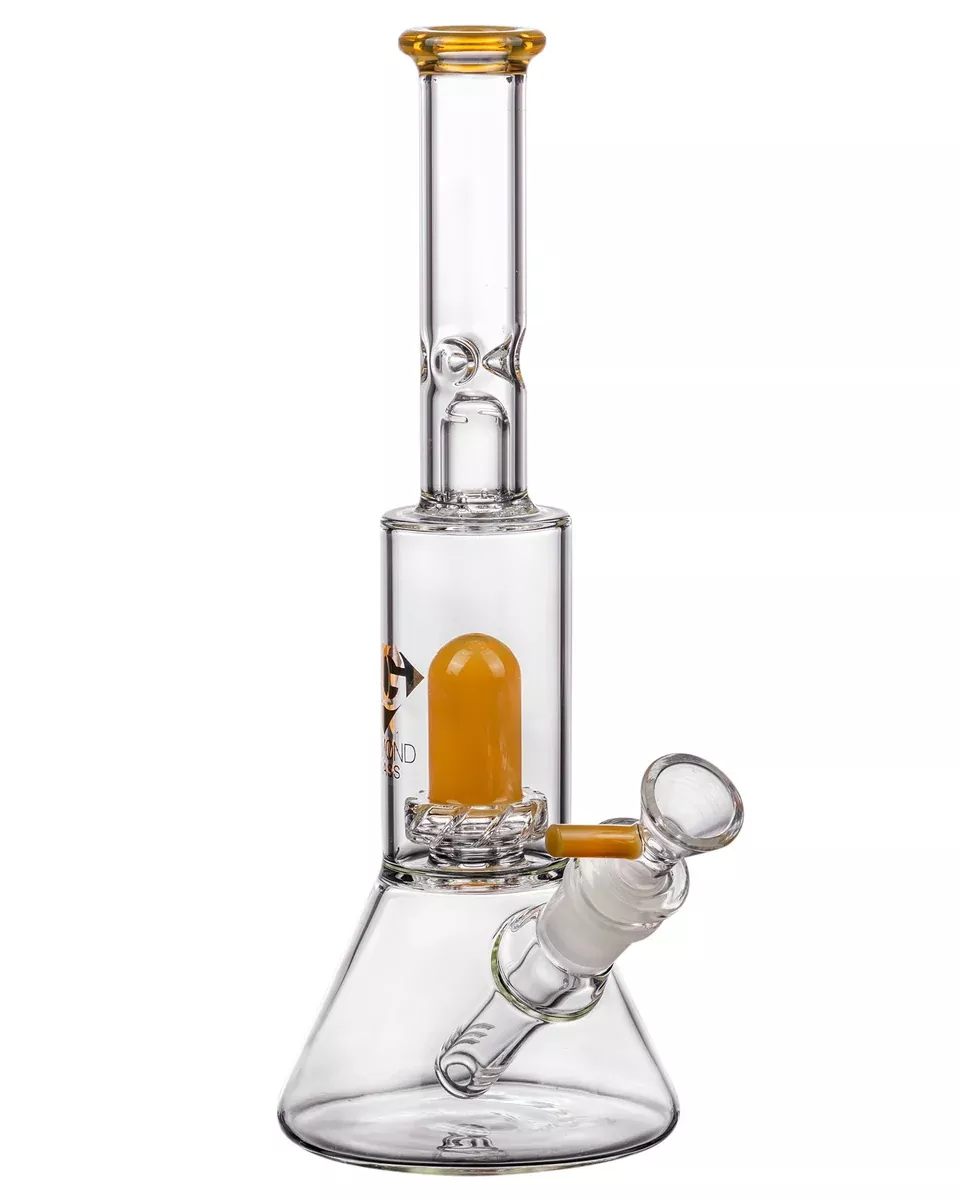 Diamond Glass Skinny Neck UFO Chamber Beaker