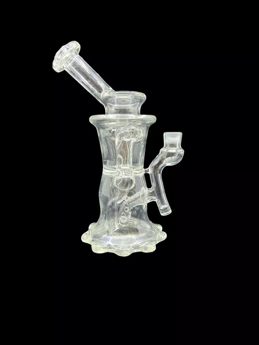 DJINN Glass Clear Gillcycler Bubble Base – Durable Recycler for Smooth, Clean Hits