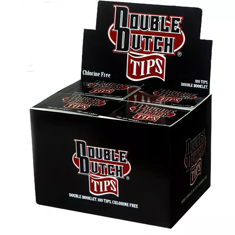 Double Dutch Paper Filter Tips – 100ct (24-Pack Display Box)