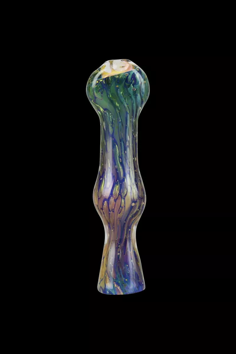 Double Glass Fumed Chillum Pipe