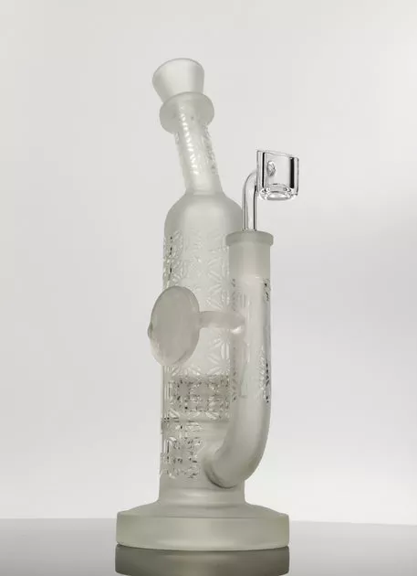 Double Matrix frosted can rig with girl etching