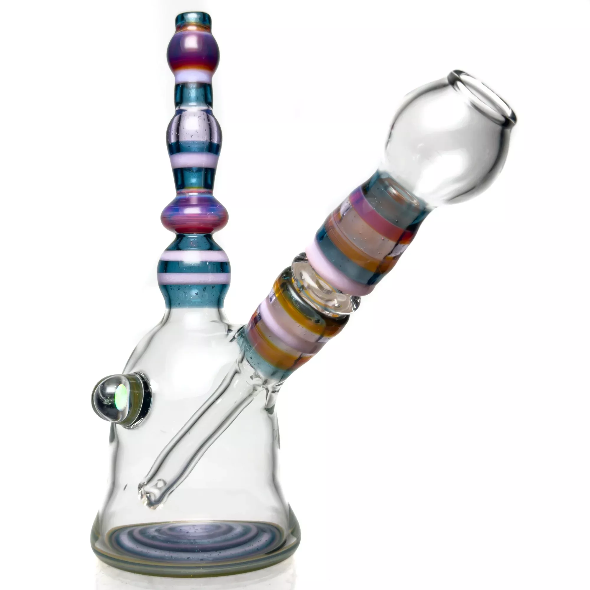 Doug Zolbert - Mini Tube - Blue Stardust, Pink & Amber Purple