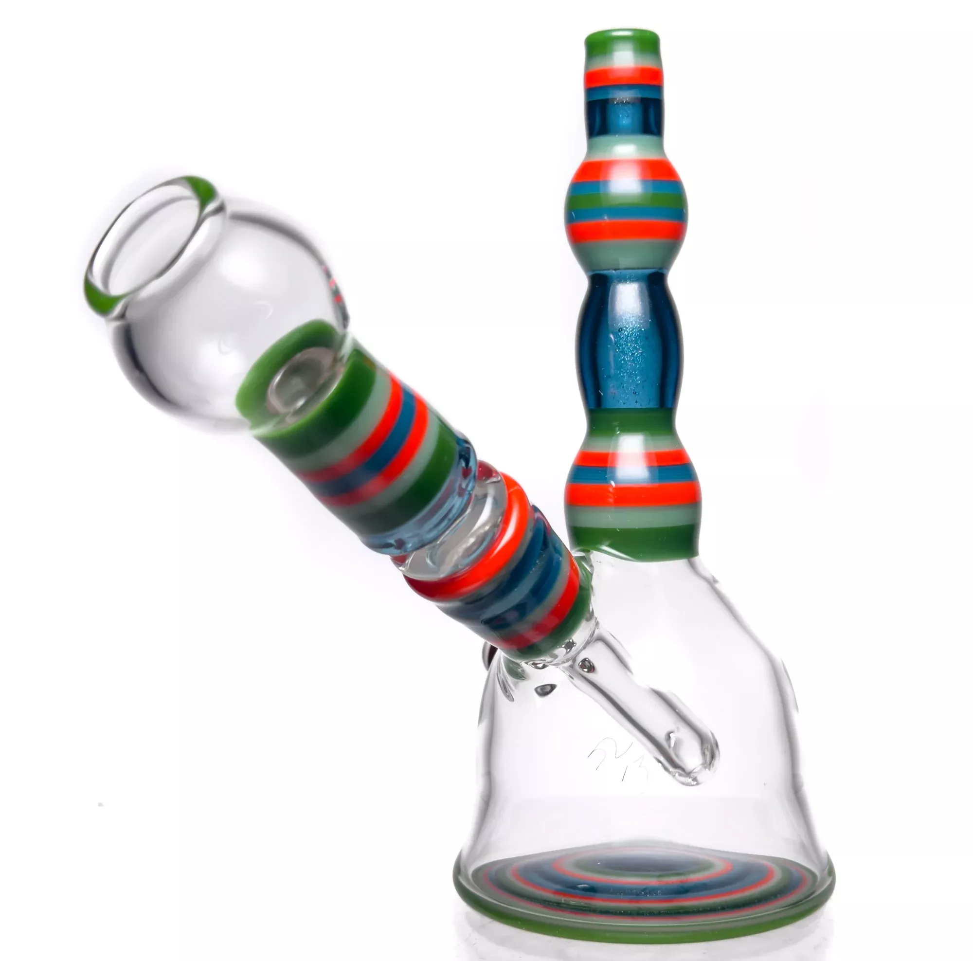 Doug Zolbert - Mini Tube - Blue Stardust, Red & Green