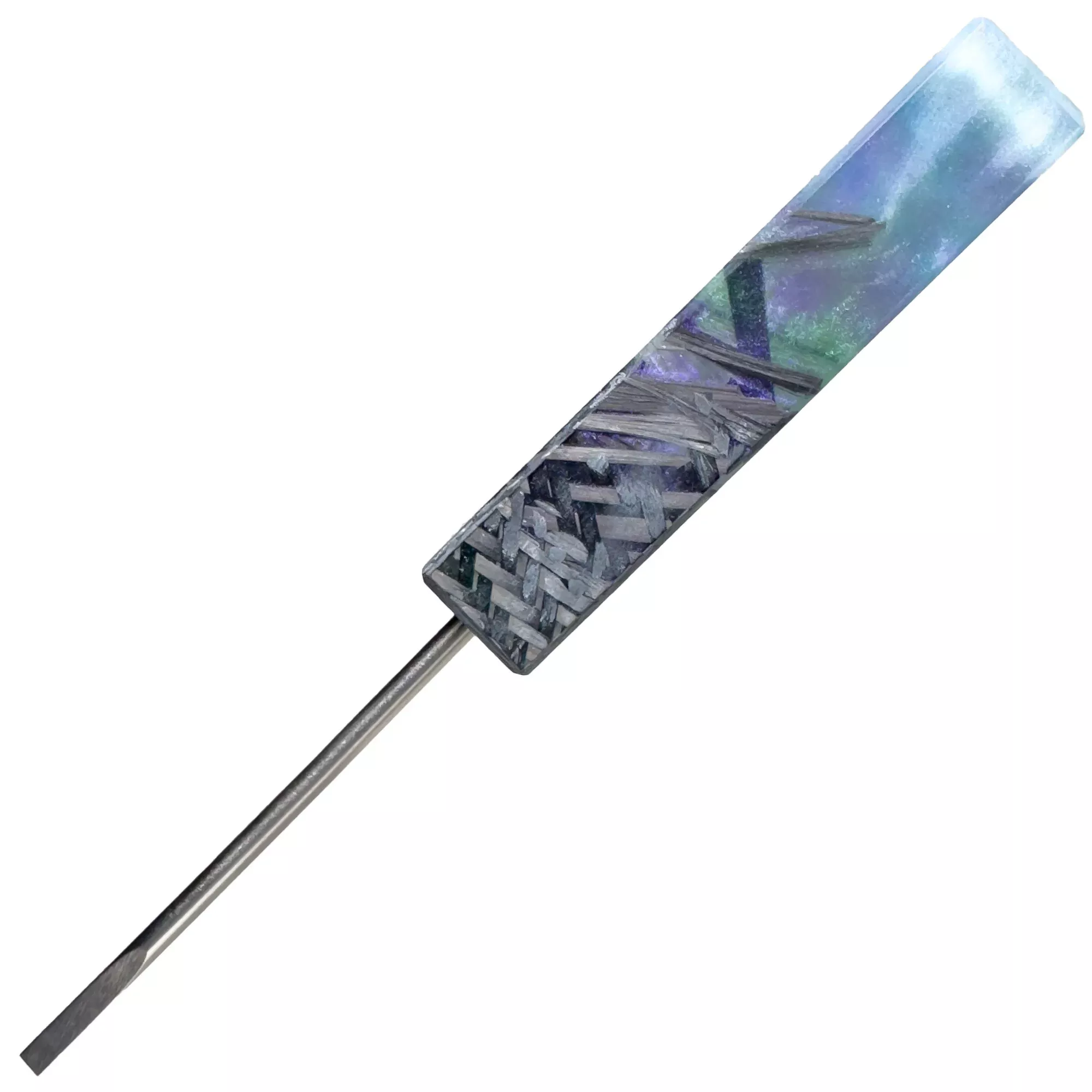 DunkinDabber - Flat Head Dabber - Pourcasso Carbon Fiber - 5 3 /4
