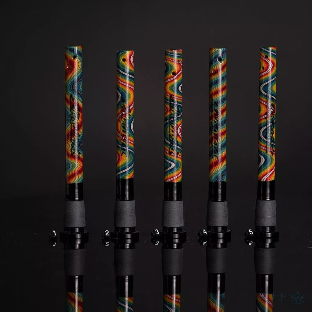 Dustorm Linework Glass Downstem – Intricate Design for Water Pipes