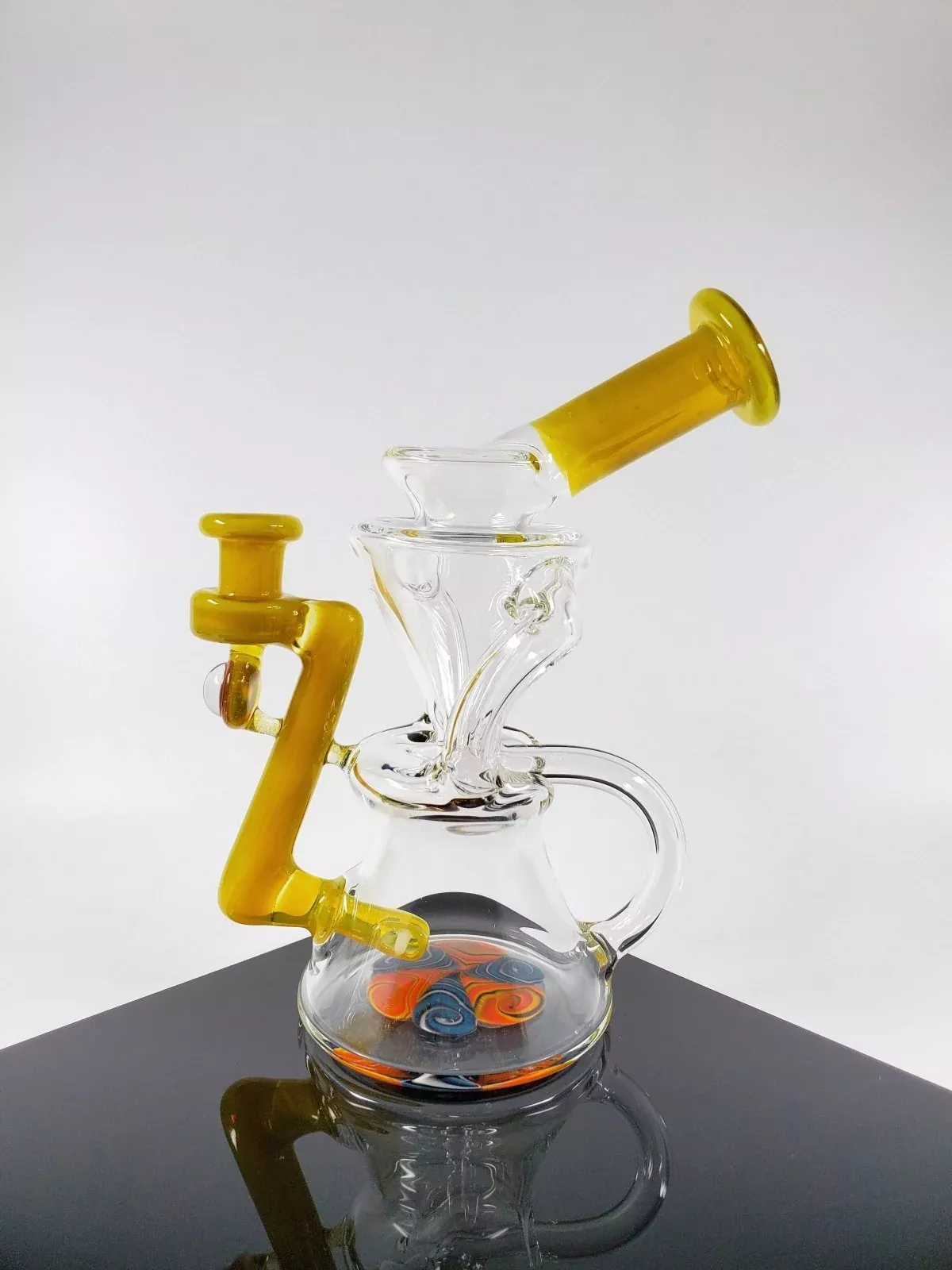 E-Box Glass - Yellow Recycler with Bright Filtration Performance