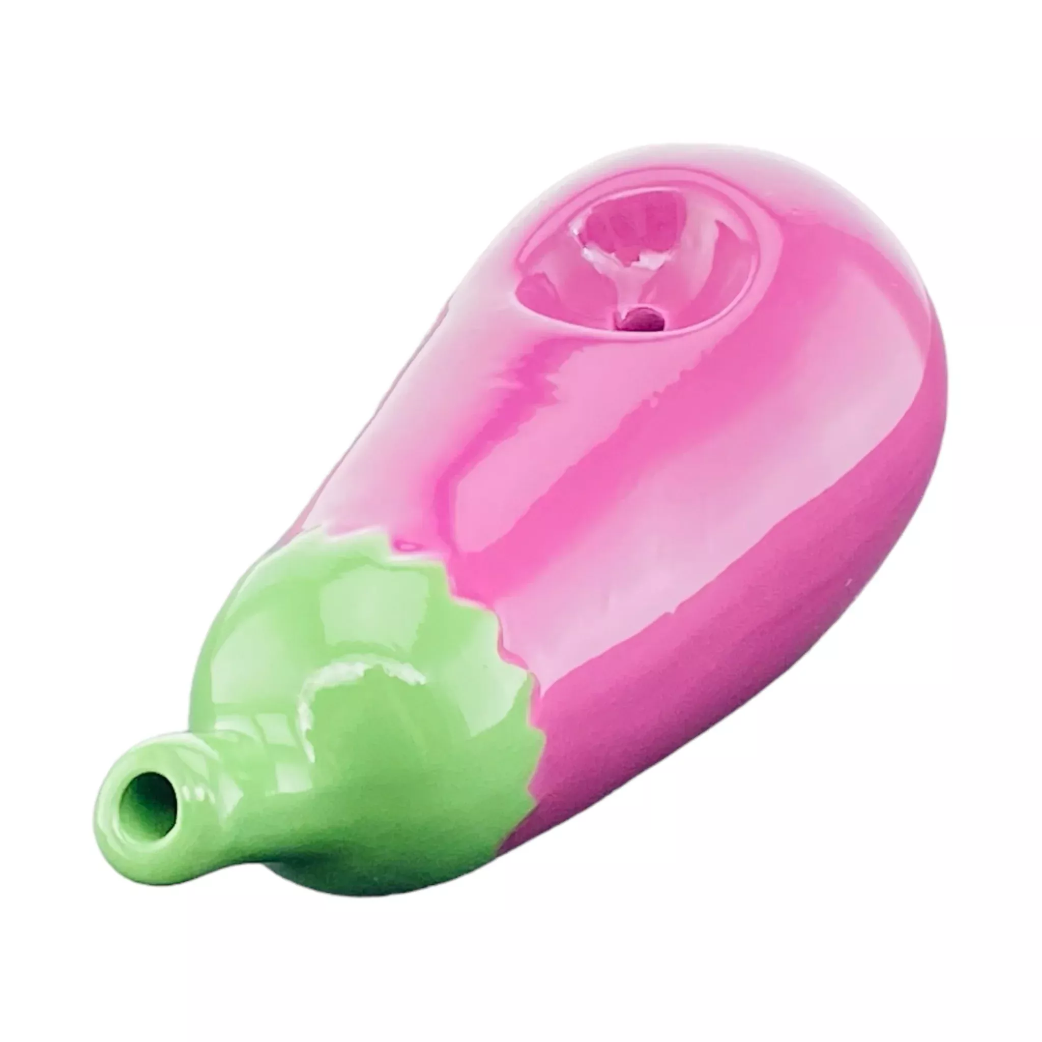 Eggplant Ceramic Hand Pipe