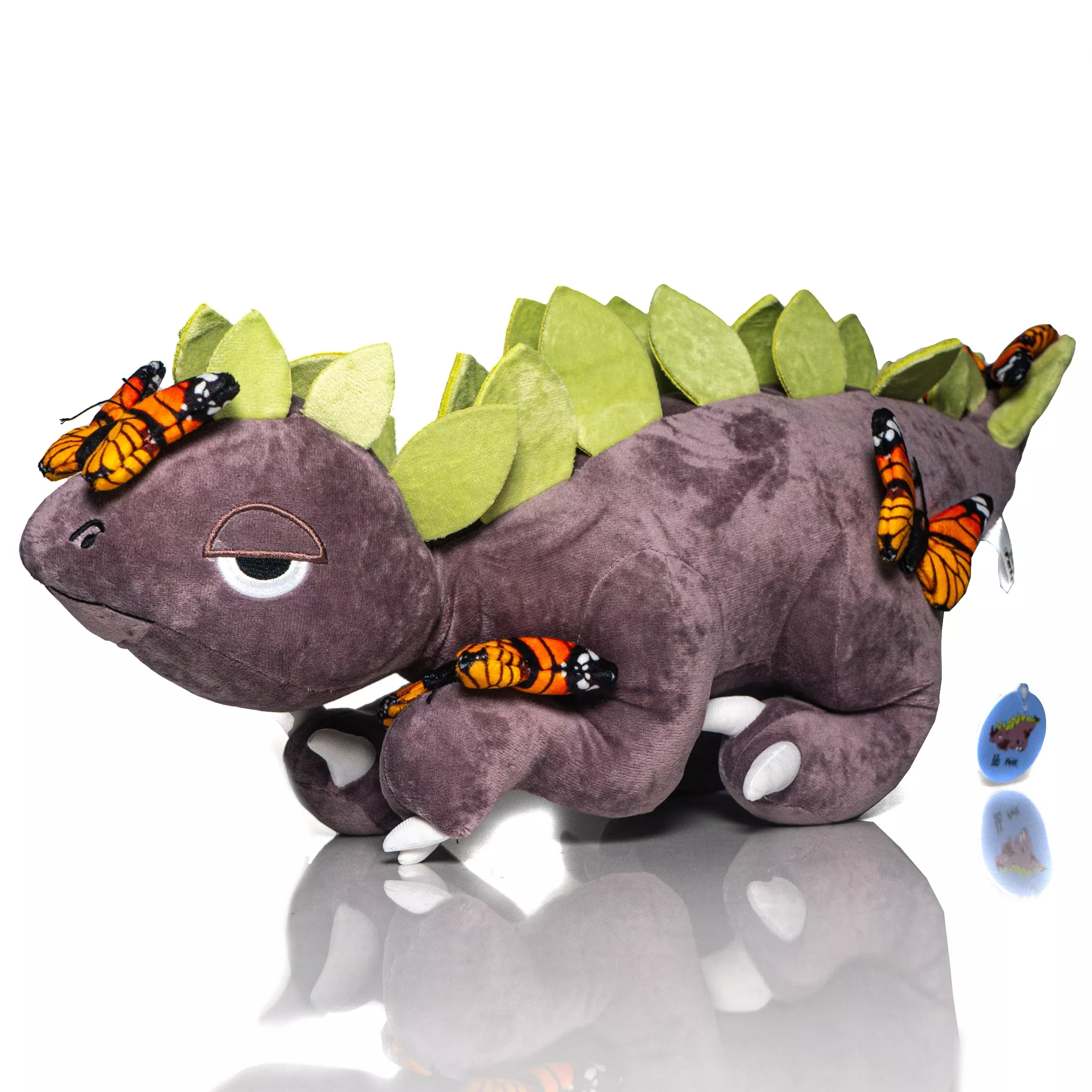 Elbo x Felt - Steggo Plushie - Dark Purple /Grey