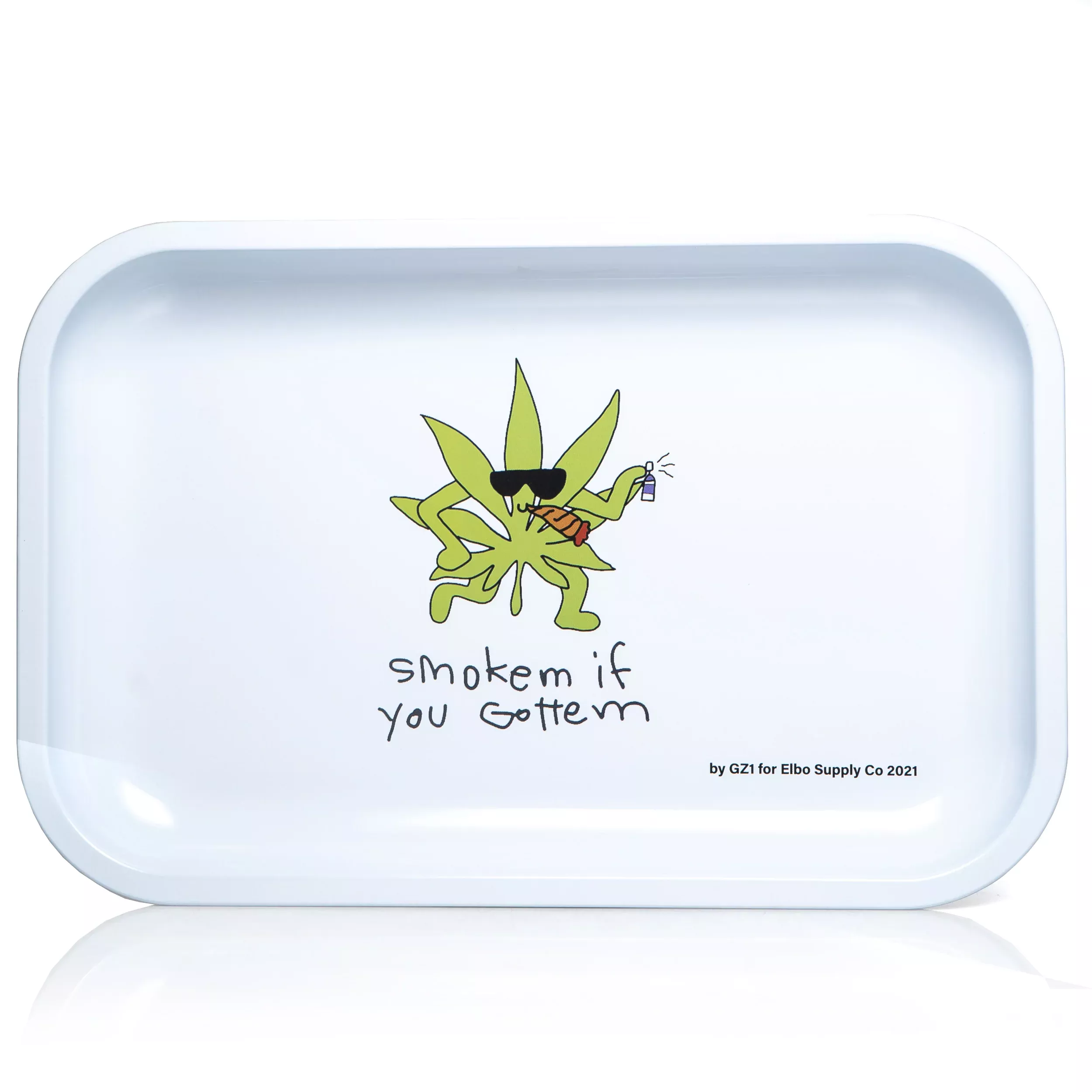 Elbo x GZ - Metal Tray - Large - Smoke Em'