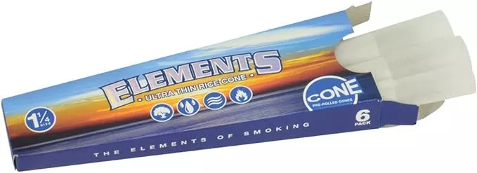 Elements 1 1/4 Size Rice Cones - 30 Count Display