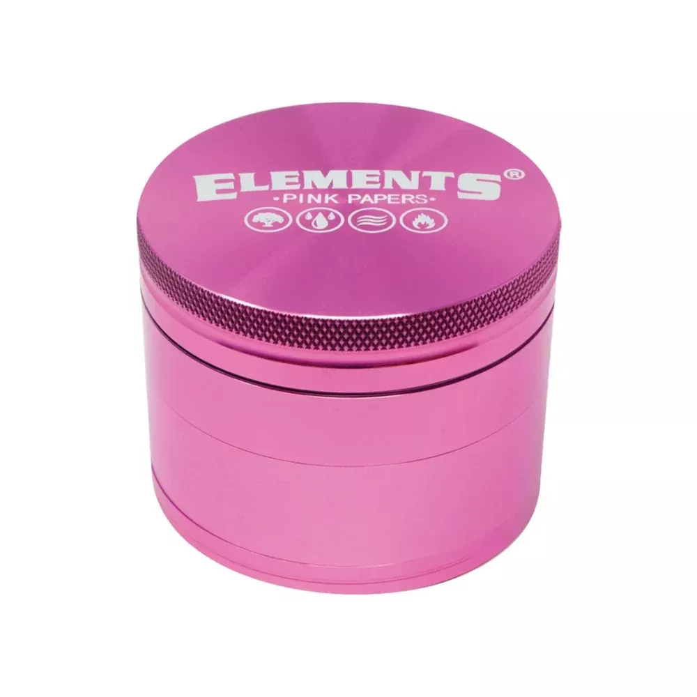 Elements Pink Aluminum Grinder – 4 Piece