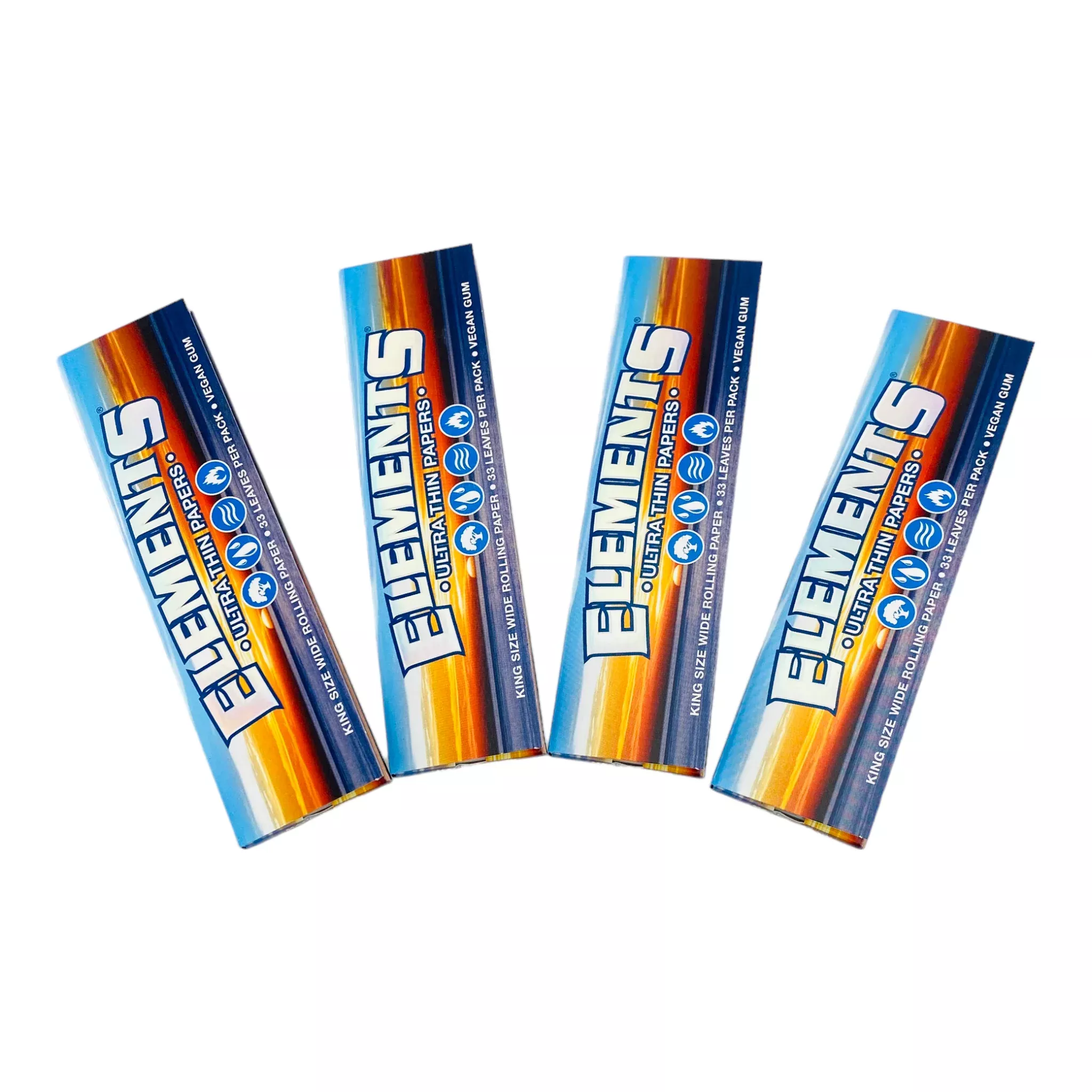 Elements - Rice King Size Wide Papers - 4 Packs