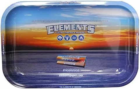 Elements Small Rolling Tray – Tin Preparation Surface