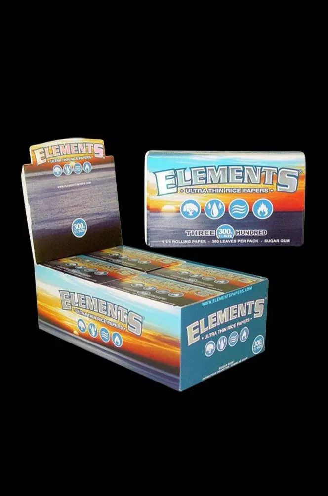 Elements Ultra Thin 1 1/4″ Rice Rolling Papers – 20 Pack