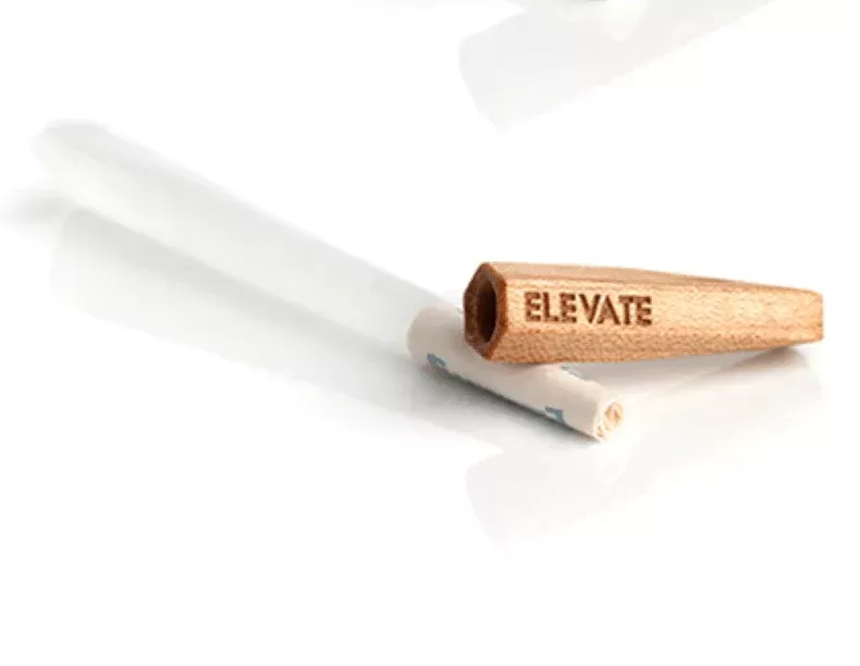Elevate Wooden Tip with Case - Hand-Crafted Smoking Accessory for Cones