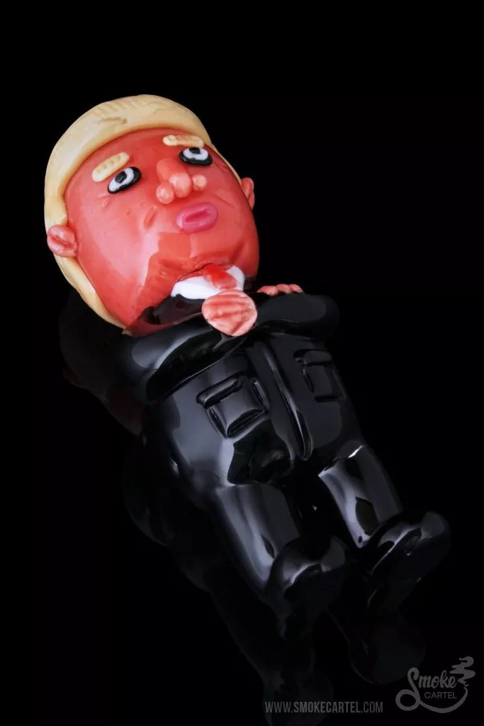 Empire Glassworks “Agent Orange” Trump Hand Pipe