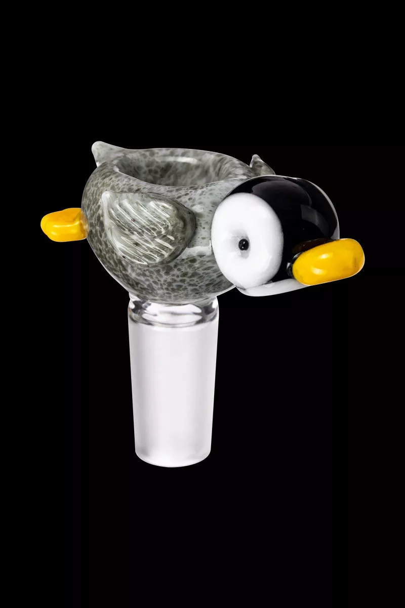 Empire Glassworks “Happy Feet” Penguin Bowl