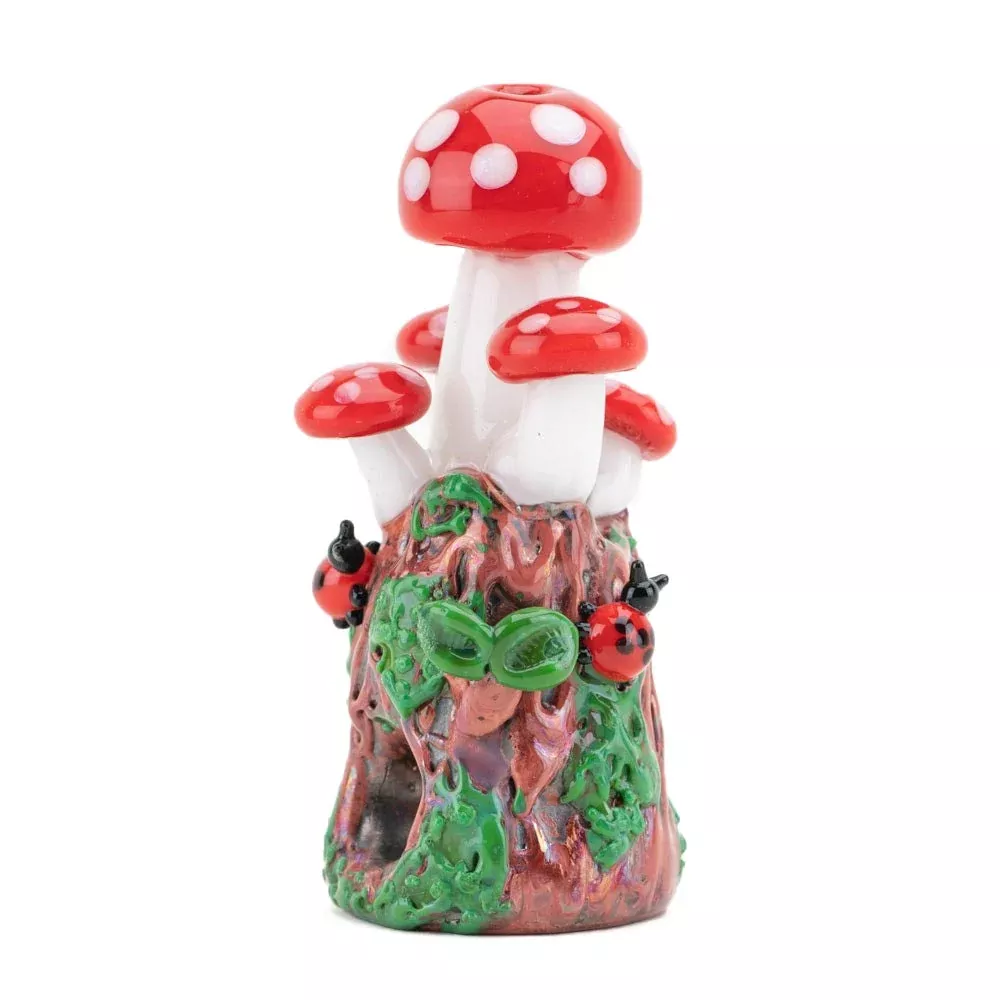 Empire Mushroom Glass Bubbler Pipe