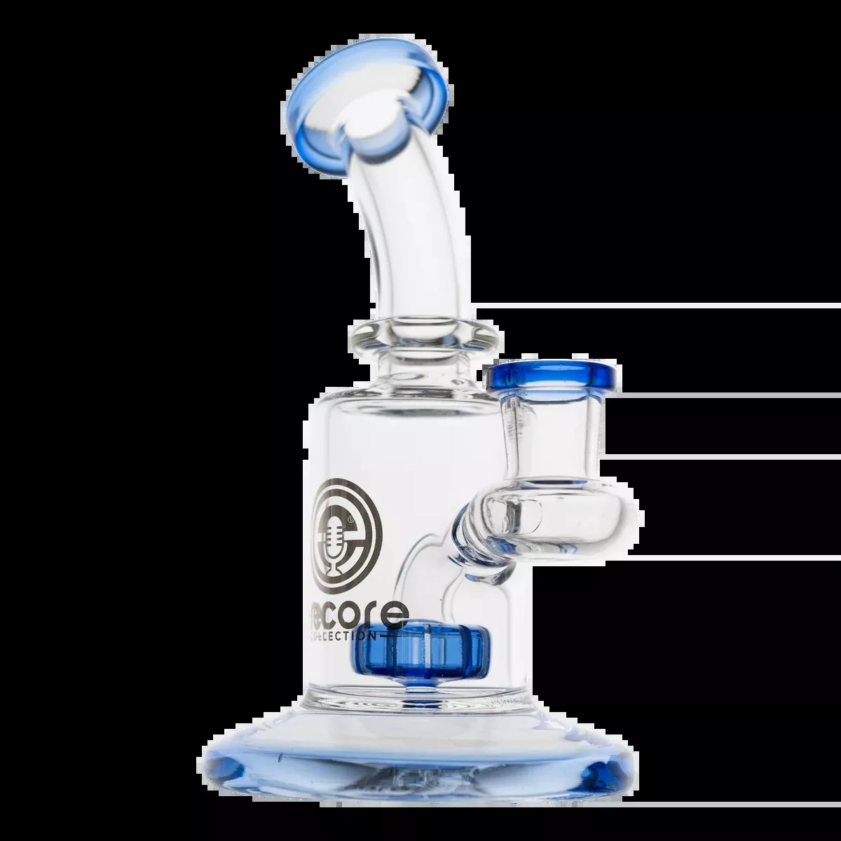 Encore Glass 6" Color Showerhead Perc Rig – Premium Dab Rig with Smooth Filtration
